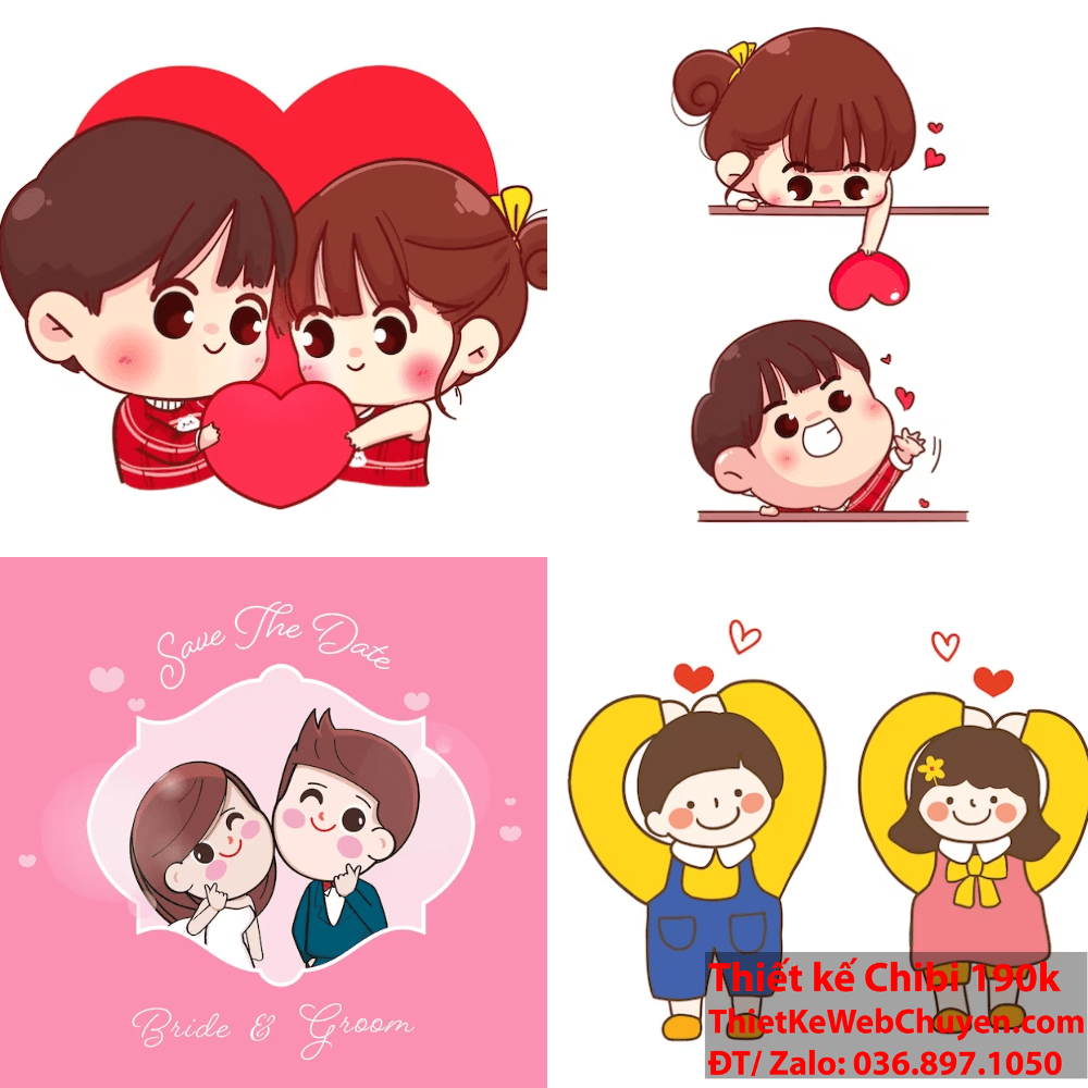 Ảnh Cặp Đôi Anime Chibi Cute